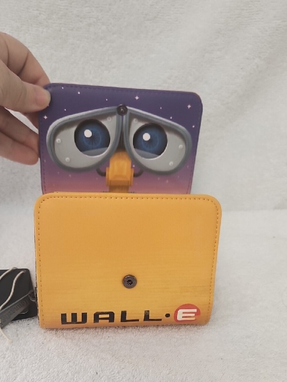 Loungefly Yellow Pixar WALL·E Character Backpack with Matching WALL•E Wallet - Picture 9 of 11